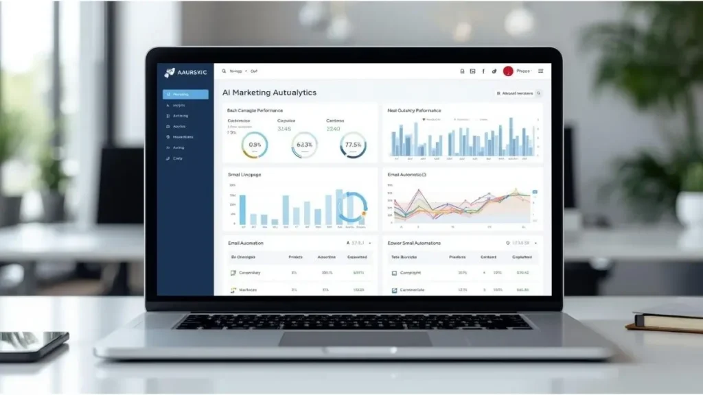 AI marketing automation dashboard for small businesses